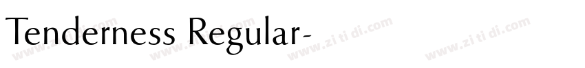 Tenderness Regular字体转换